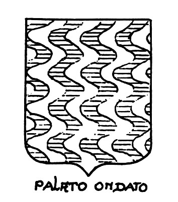 Image of the heraldic term: Palato ondato